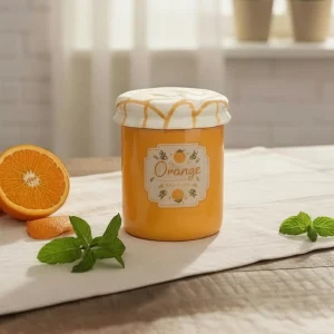 Pot vintage orange